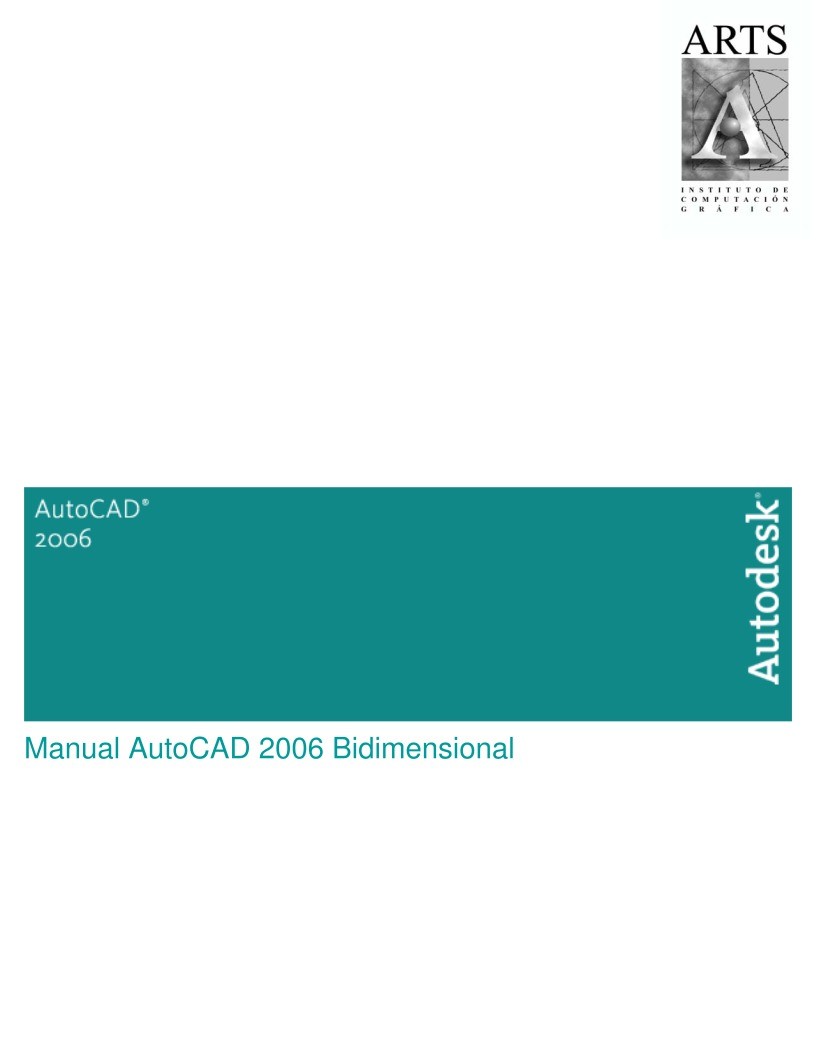 Imágen de pdf Manual AutoCAD 2006 Bidimensional